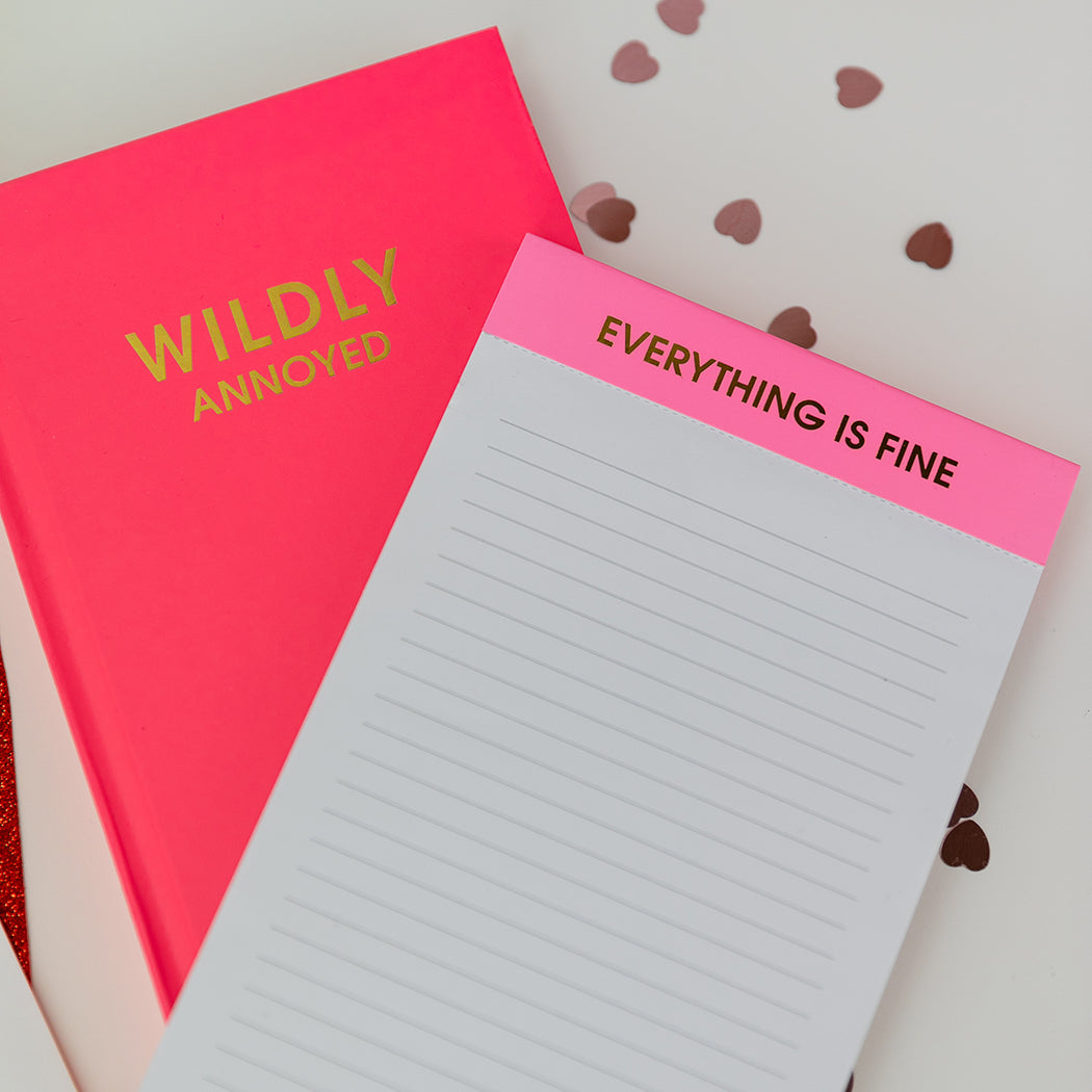 Everything is Fine - Lined Notepad