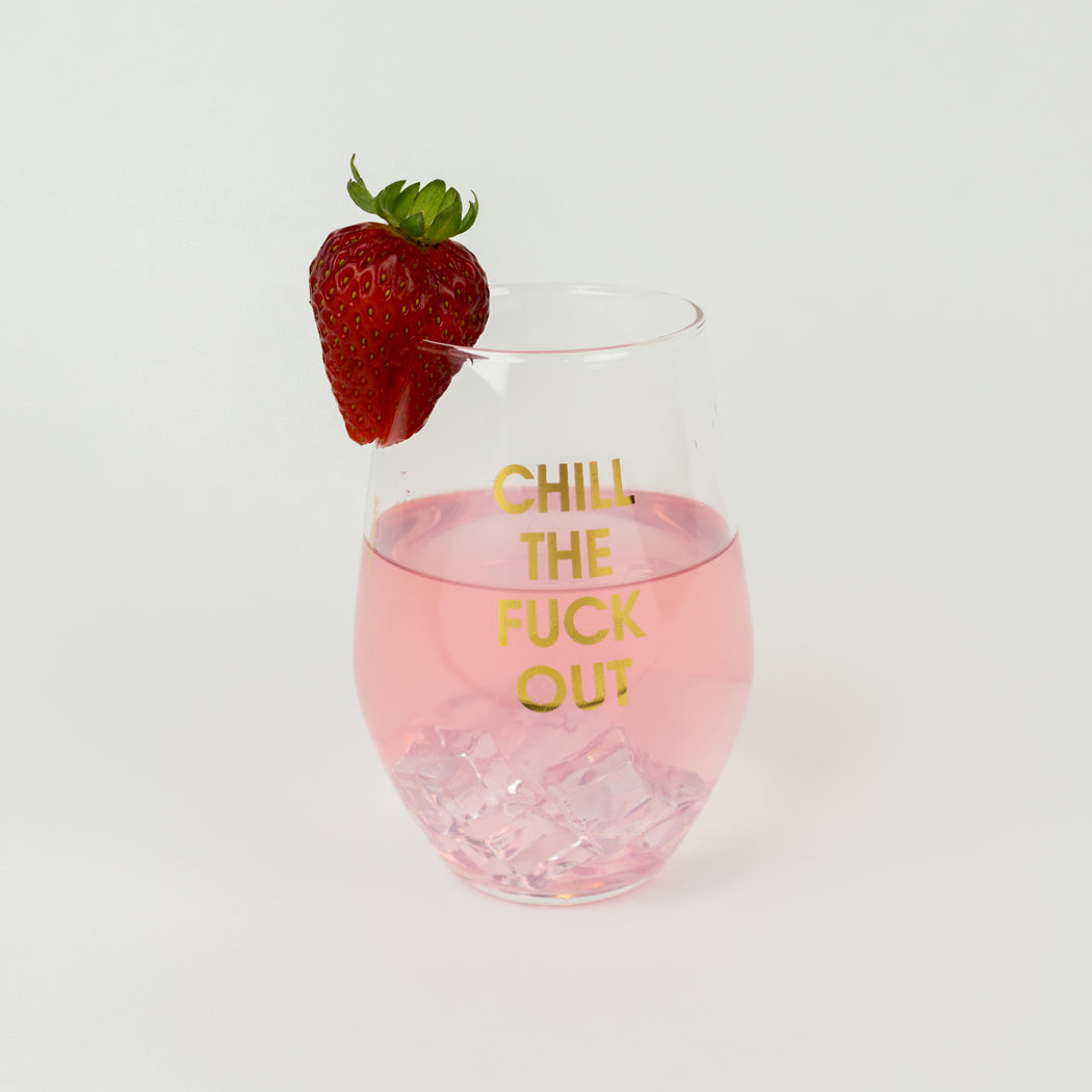 Chez Gagné Stemless Wine Glass