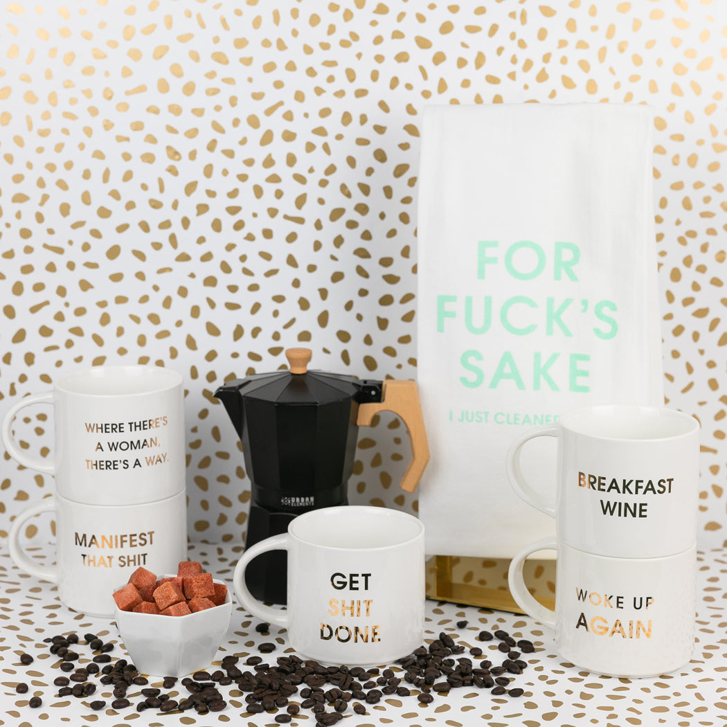 Where There's a Woman There's A Way - Gold Foil Metallic Mug
