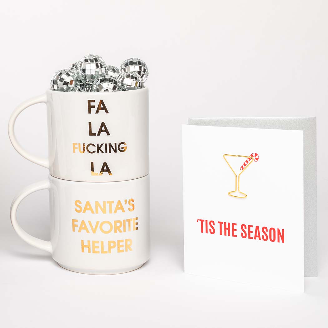 Tis the Season - Paper Clip Letterpress Card