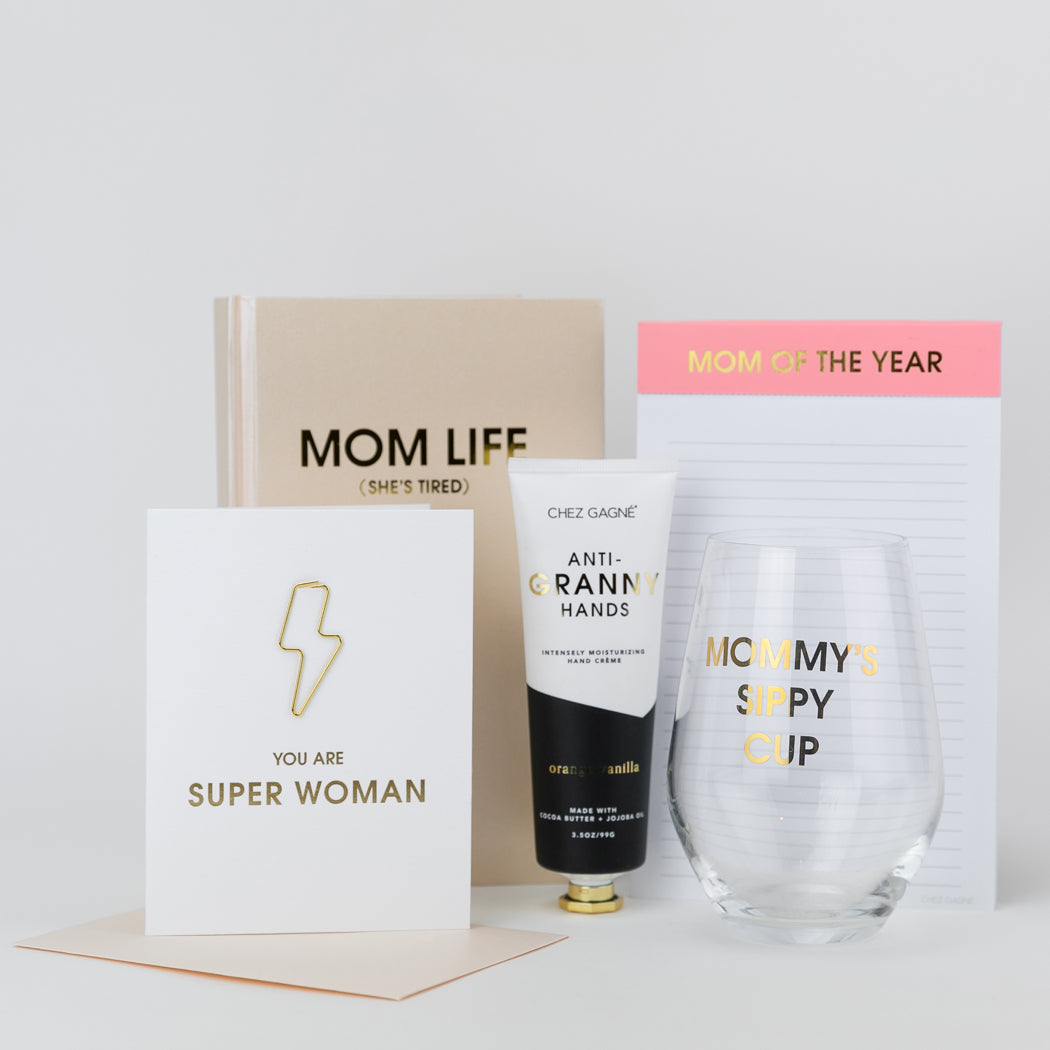 Mommy's Sippy Cup - Gold Foil Stemless Wine Glass
