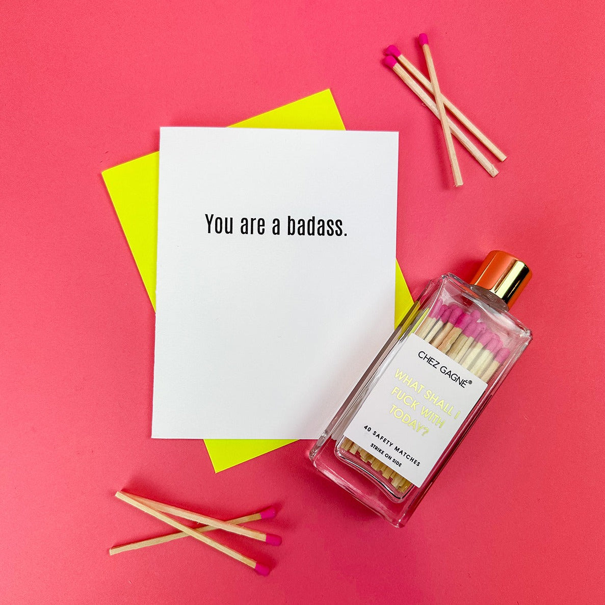 You Are a Badass - Letterpress Card