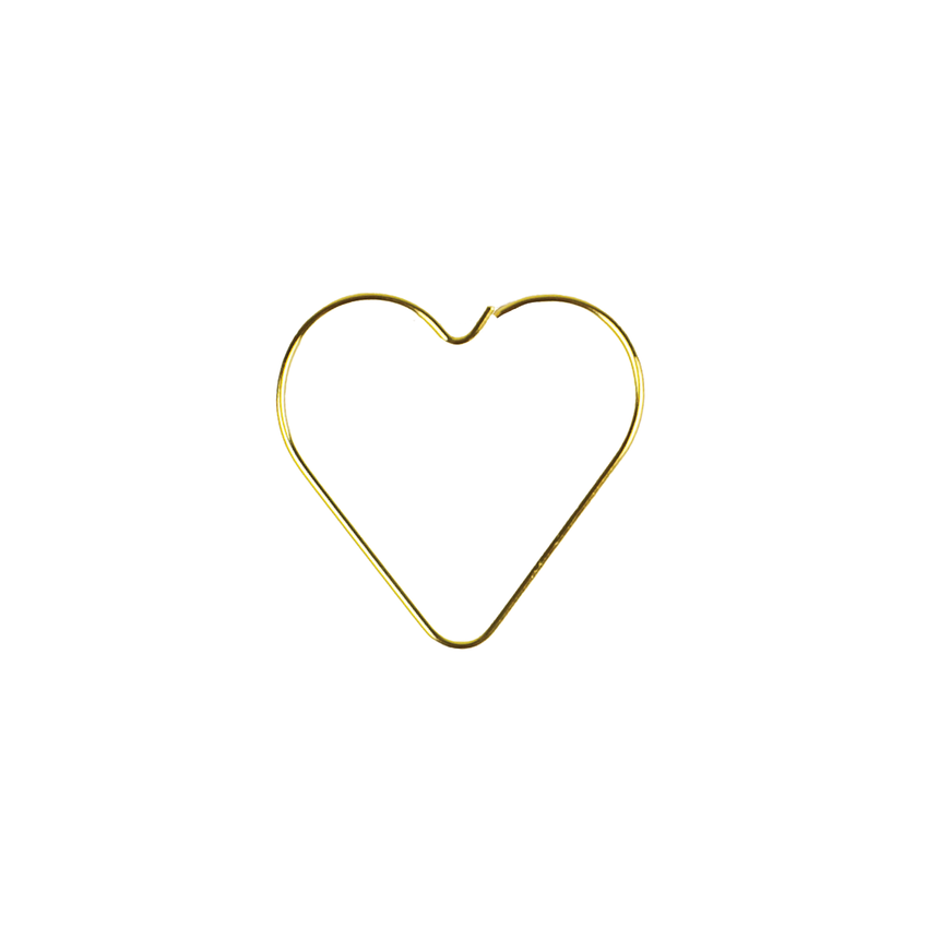 Heart - Gold Paperclips