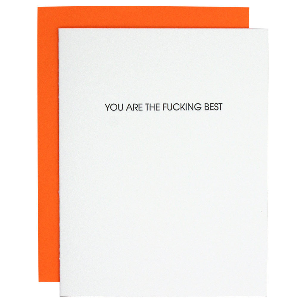 You Are the Fucking Best Letterpress Card