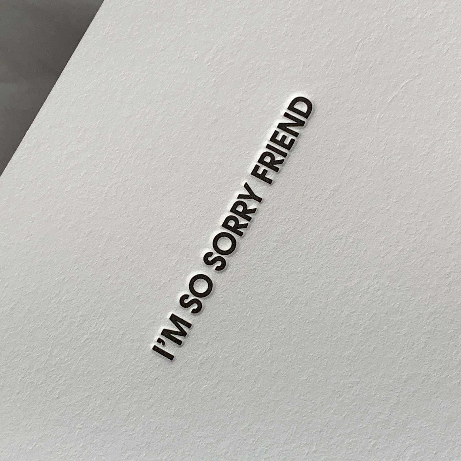 Swear Words Like a Comma Letterpress Card