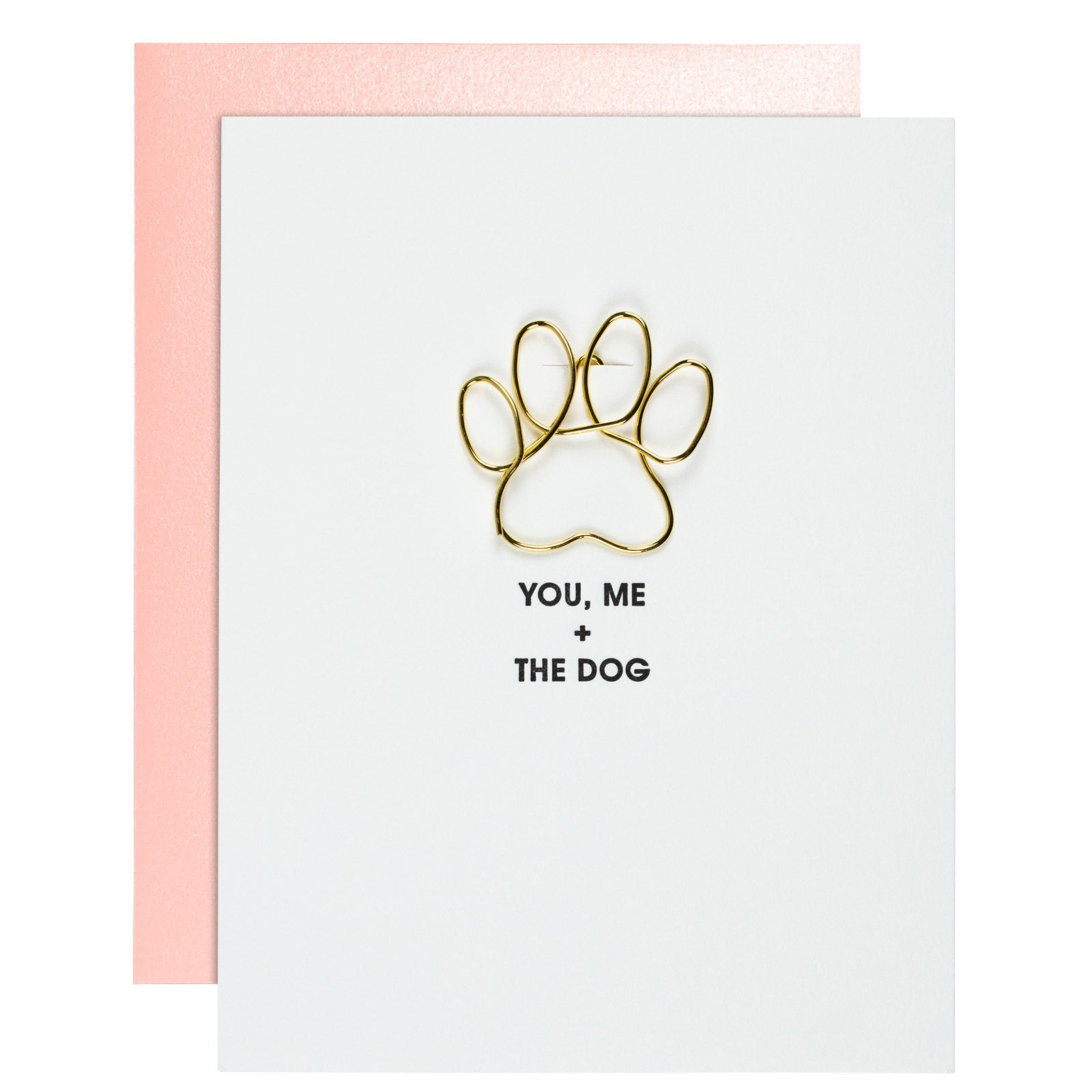 You Me + The Dog Letterpress Card