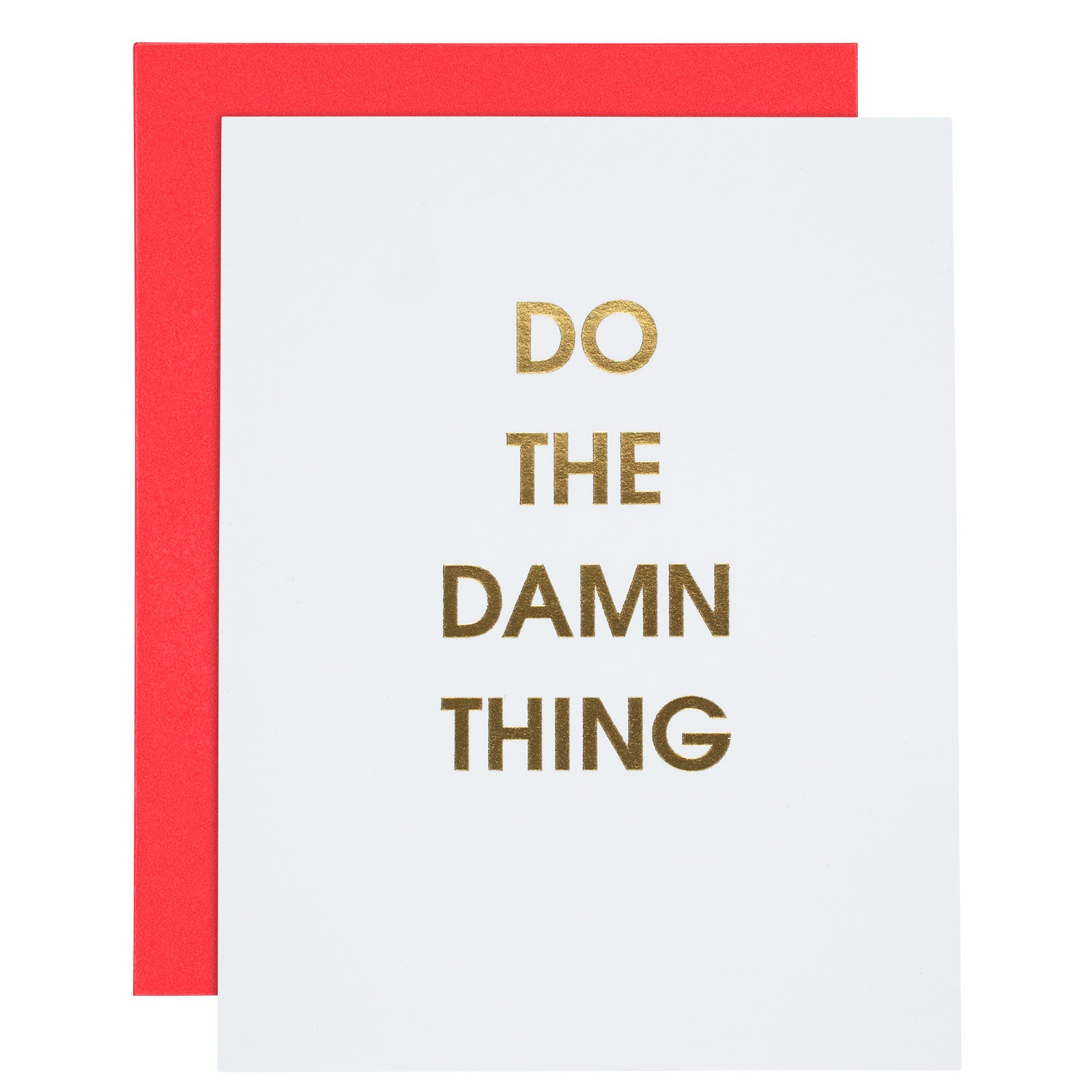 Do the Damn Thing Letterpress Card