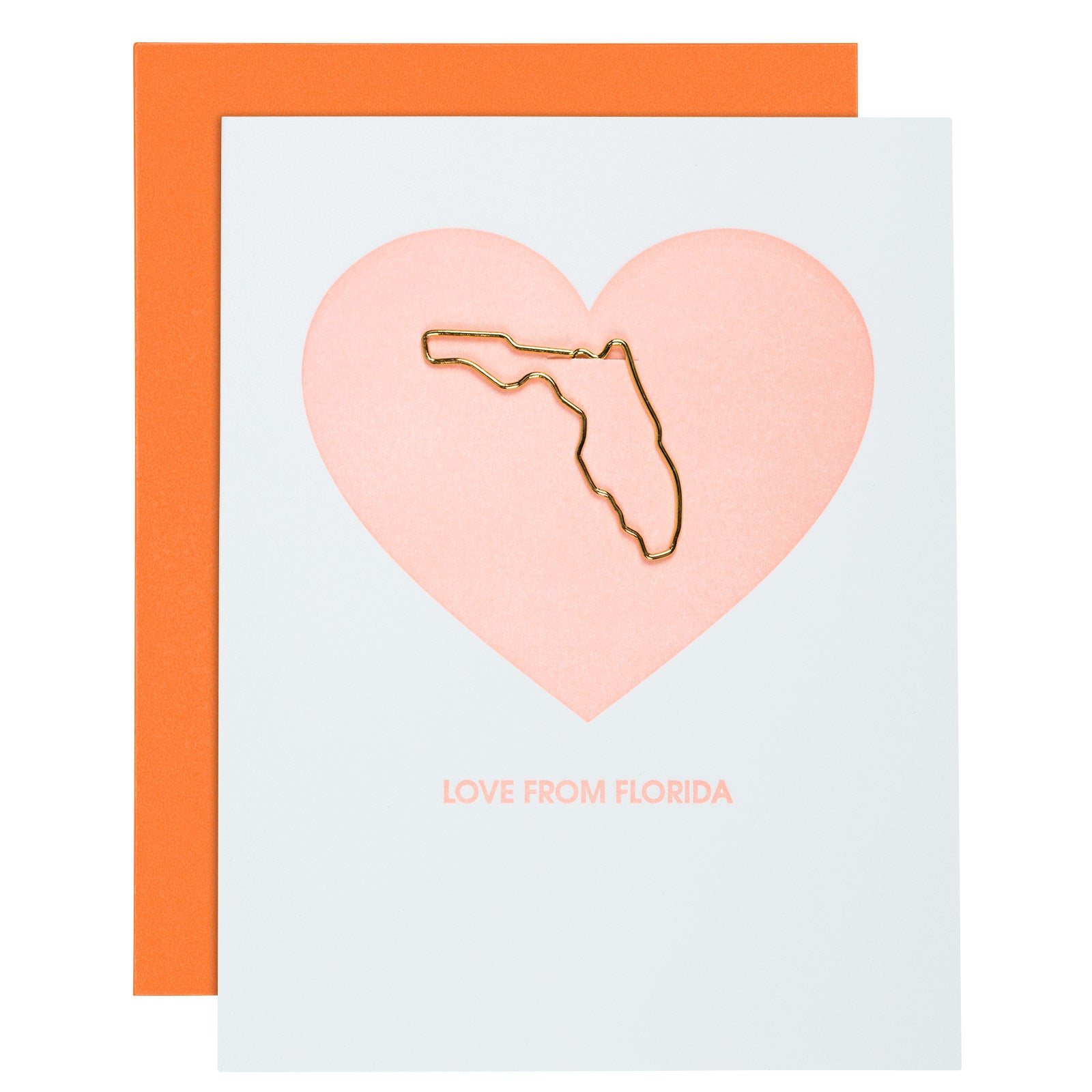 Love From Florida Paper Clip Card