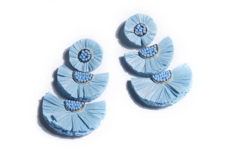 Gaetana Earrings in Blue by shiraleah