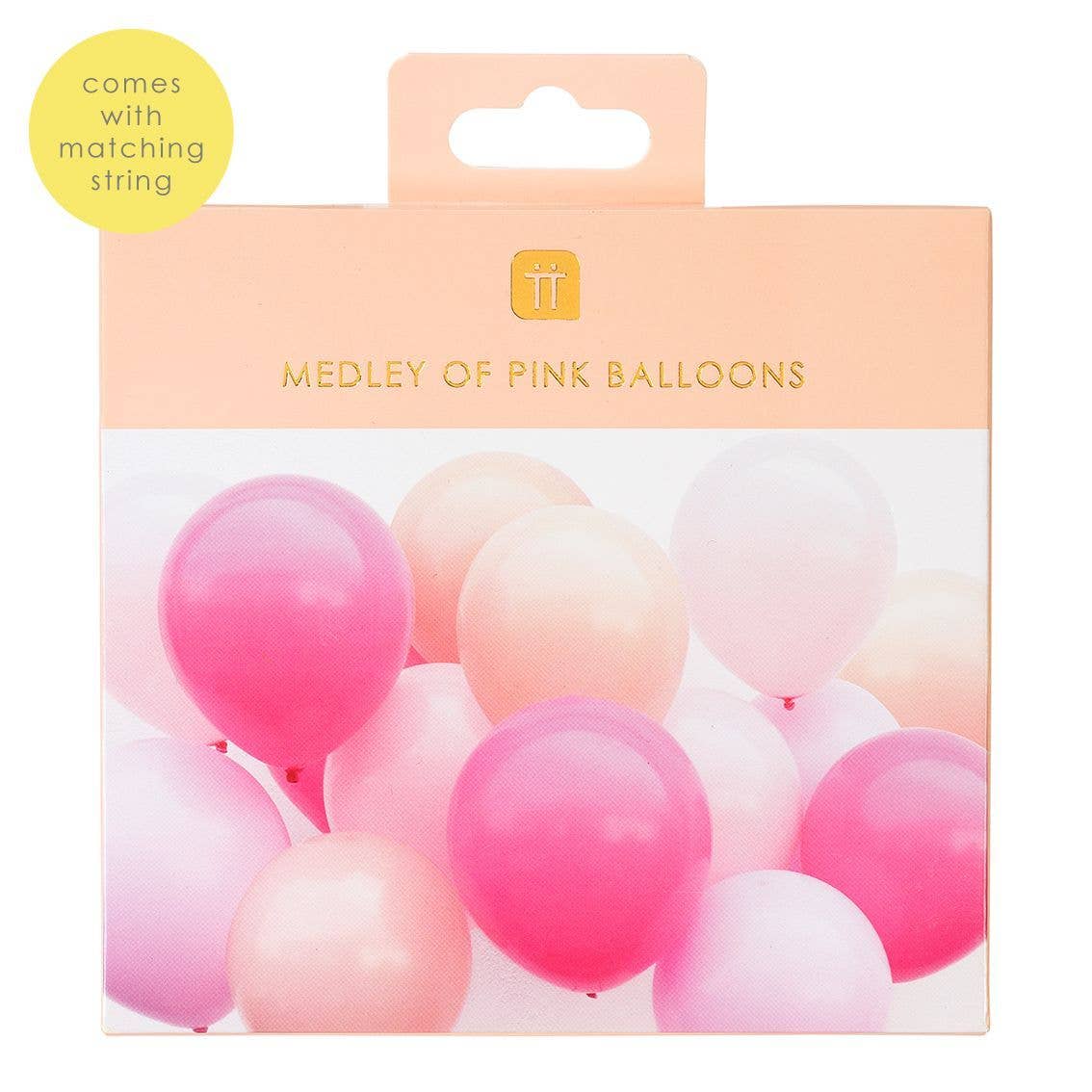 Rose Pink Balloons - 16 Pack by Talking Tables. Party Decor. Pink Party. Balloons for bachelorette party. Balloons for pink birthday party. Balloons for baby shower.