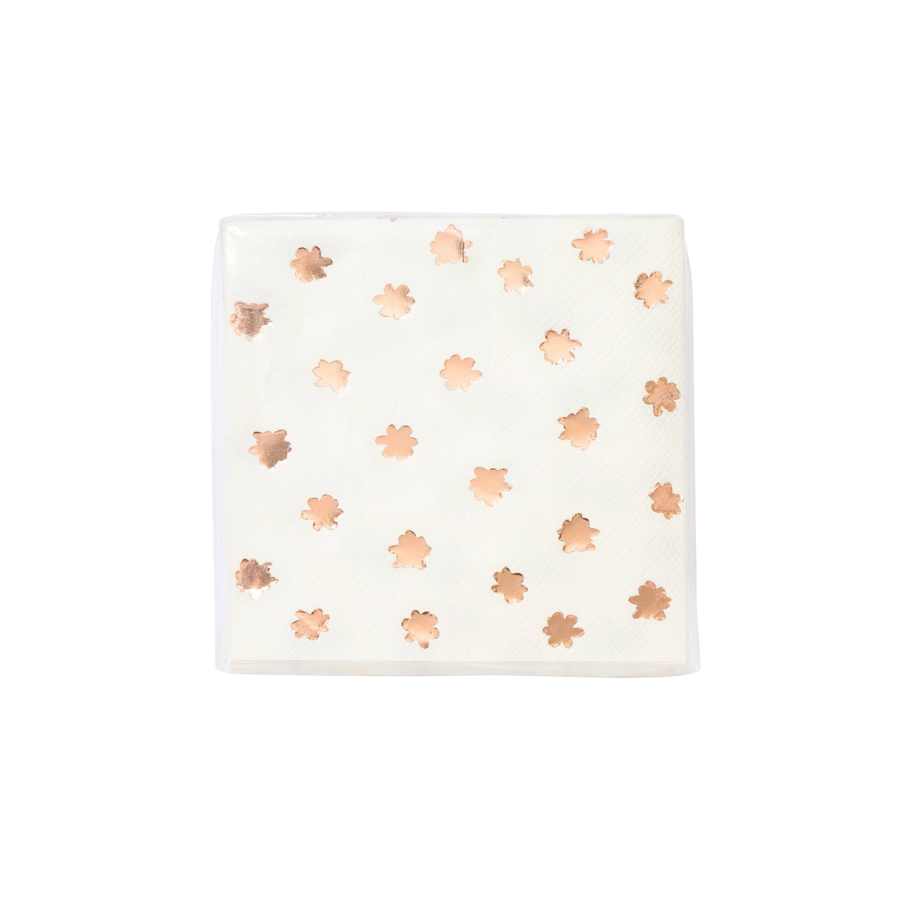 Party Porcelain Rose Gold Napkin by Talking Tables. Pretty rose gold themed party napkins