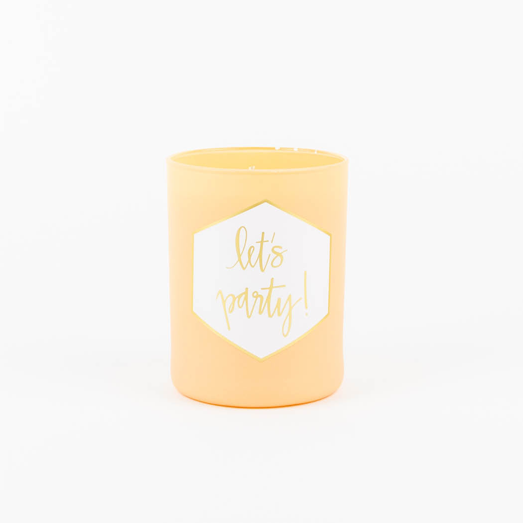 Let's Party - Painted Candle in Gift Box