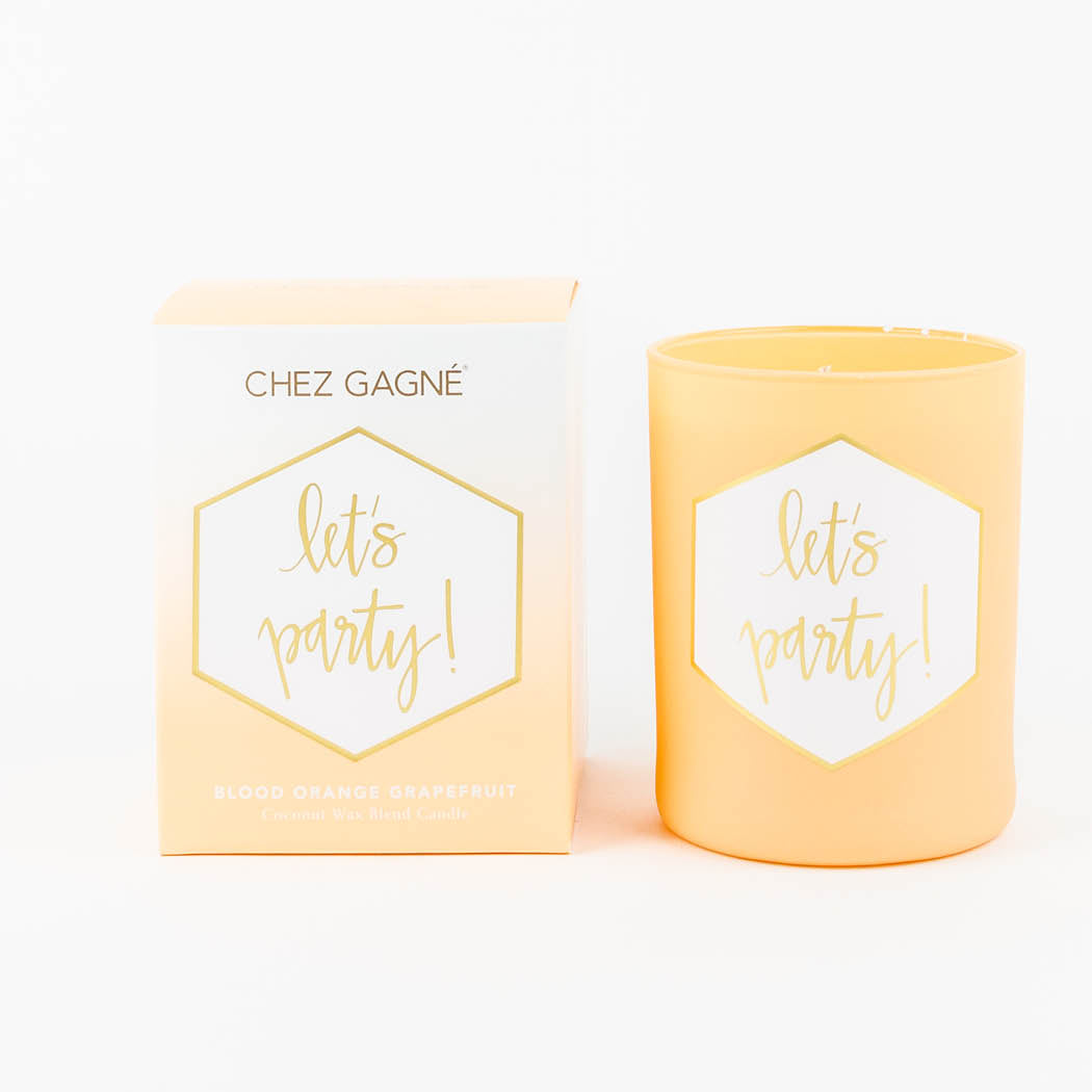 Let's Party - Painted Candle in Gift Box