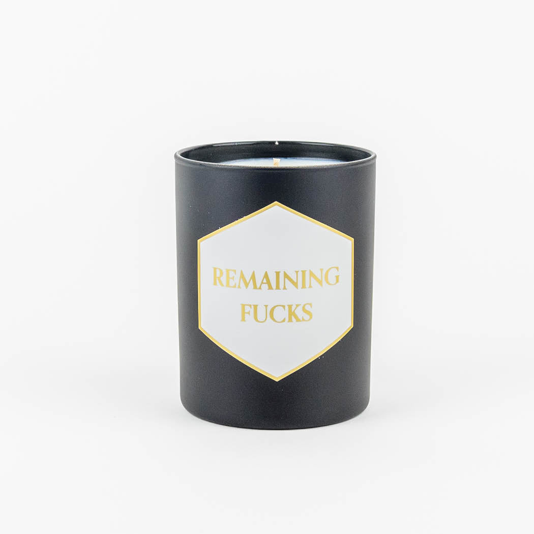 Remaining Fucks- Painted Candle in Gift Box