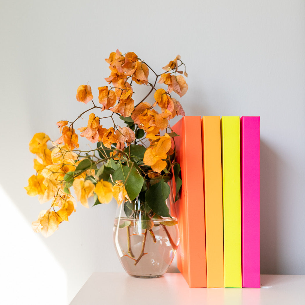 Less Fuckin Attitude More Fuckin Attitude - Neon Lemon-Lime Hardcover Journal