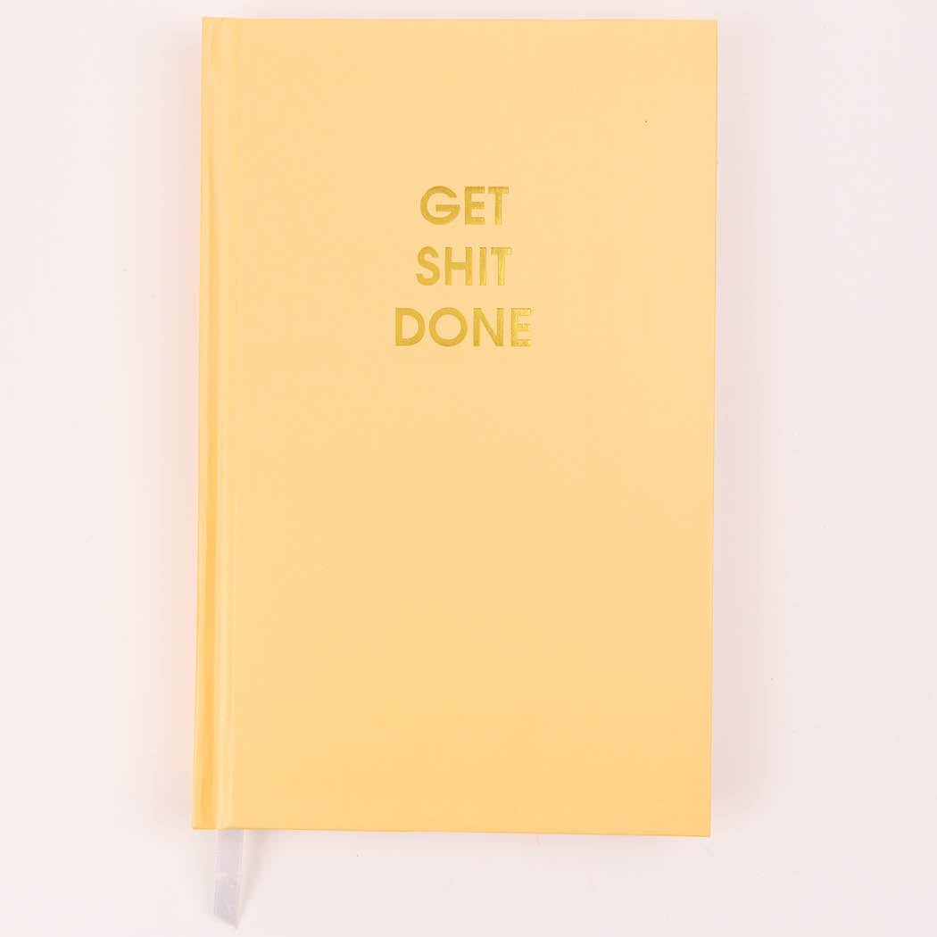 Get Shit Done - Sunset Orange Hardcover Journal
