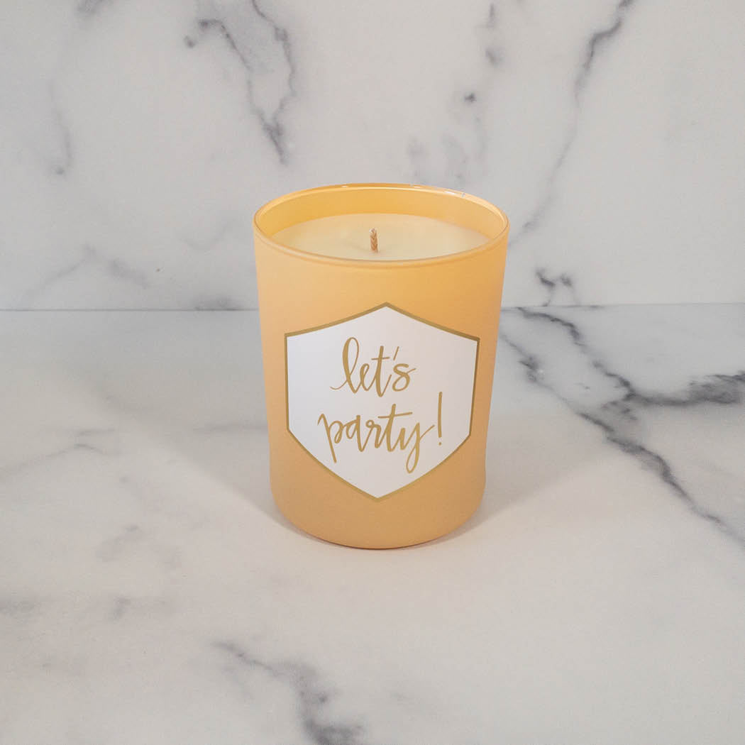 Let's Party - Painted Candle in Gift Box