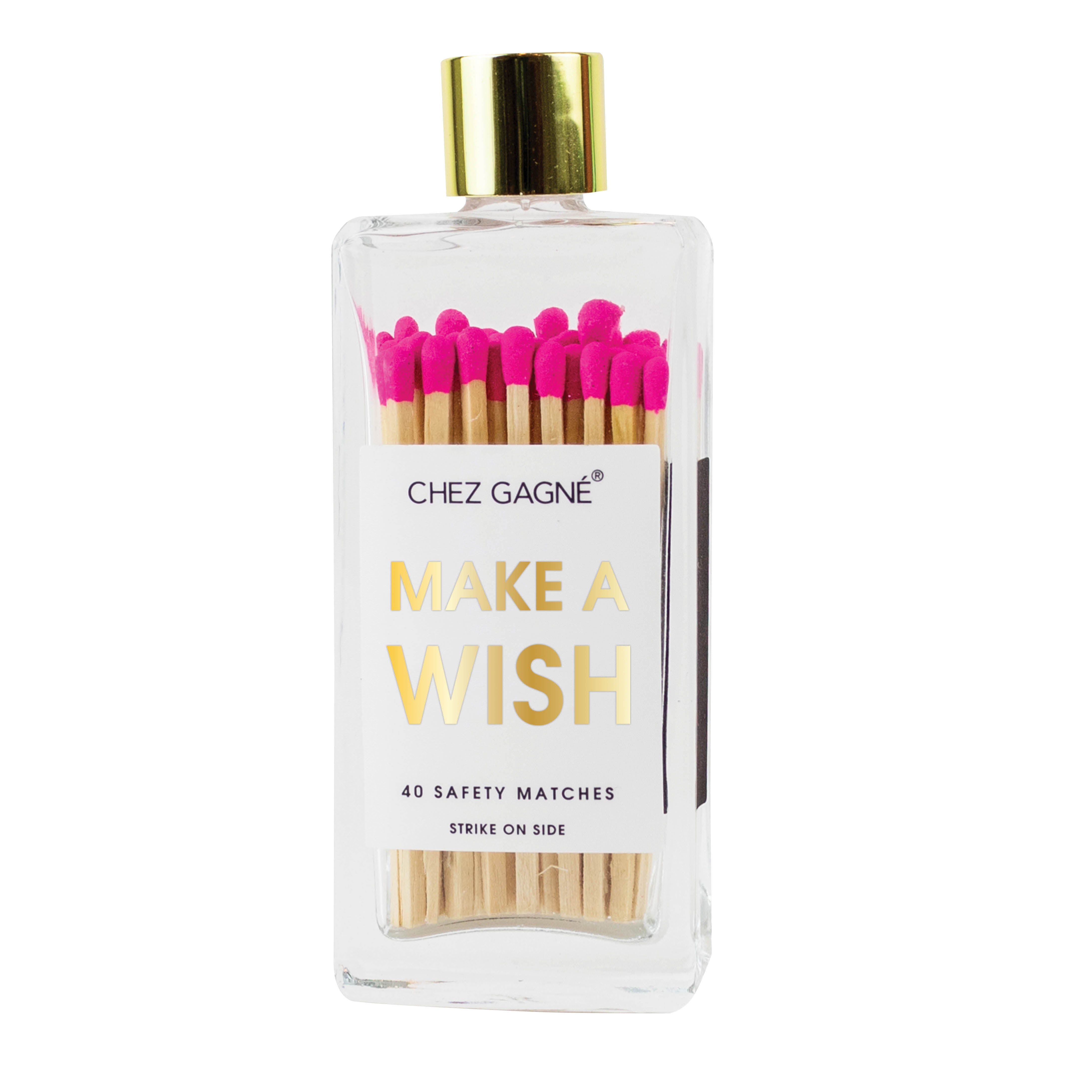 Make A Wish - Glass Bottle Safety Matches