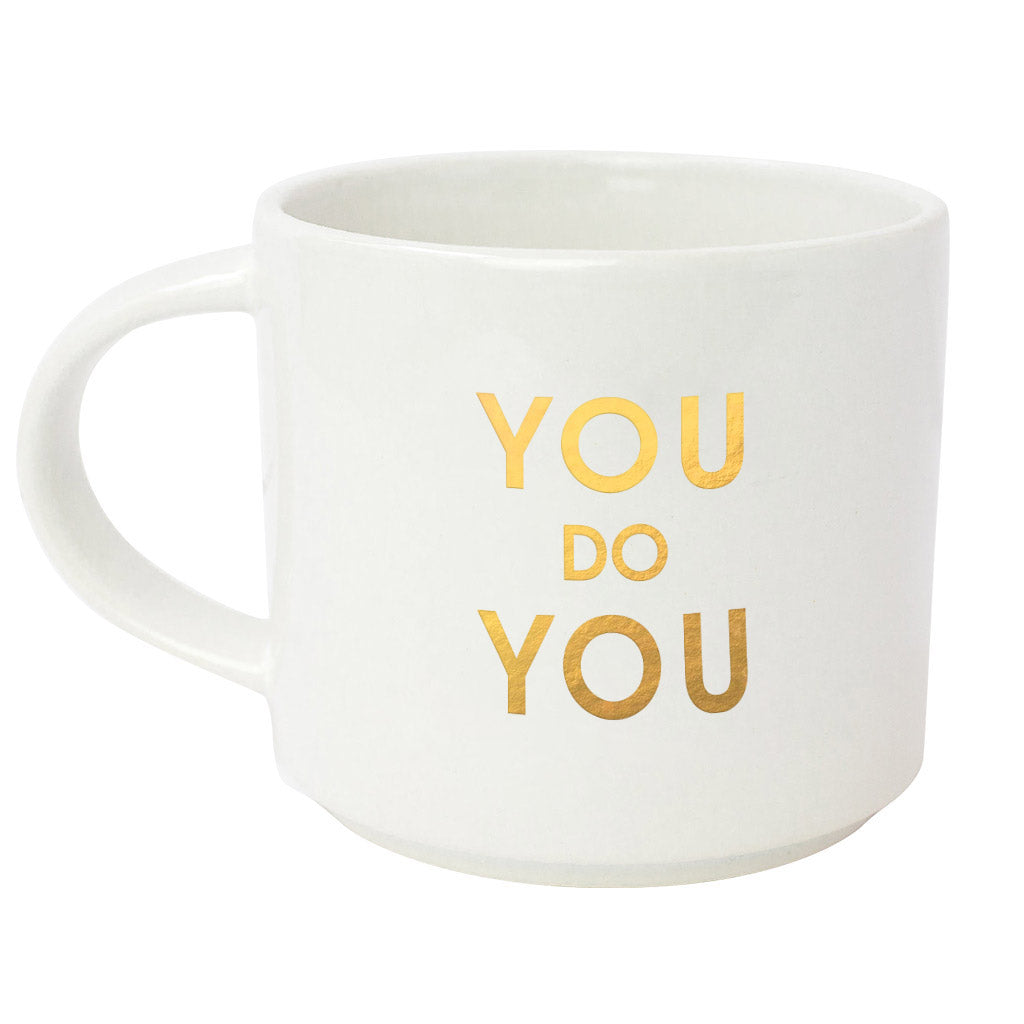 Chez Gagne Chez Gagné You Do You Gold Metallic Mug
