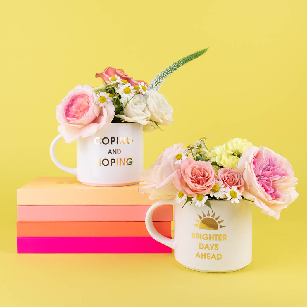 Brighter Days Ahead - Gold Foil Metallic Mug