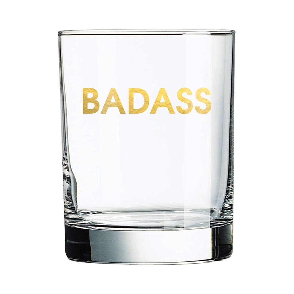 Badass Rocks Glass (Slight Imperfections)