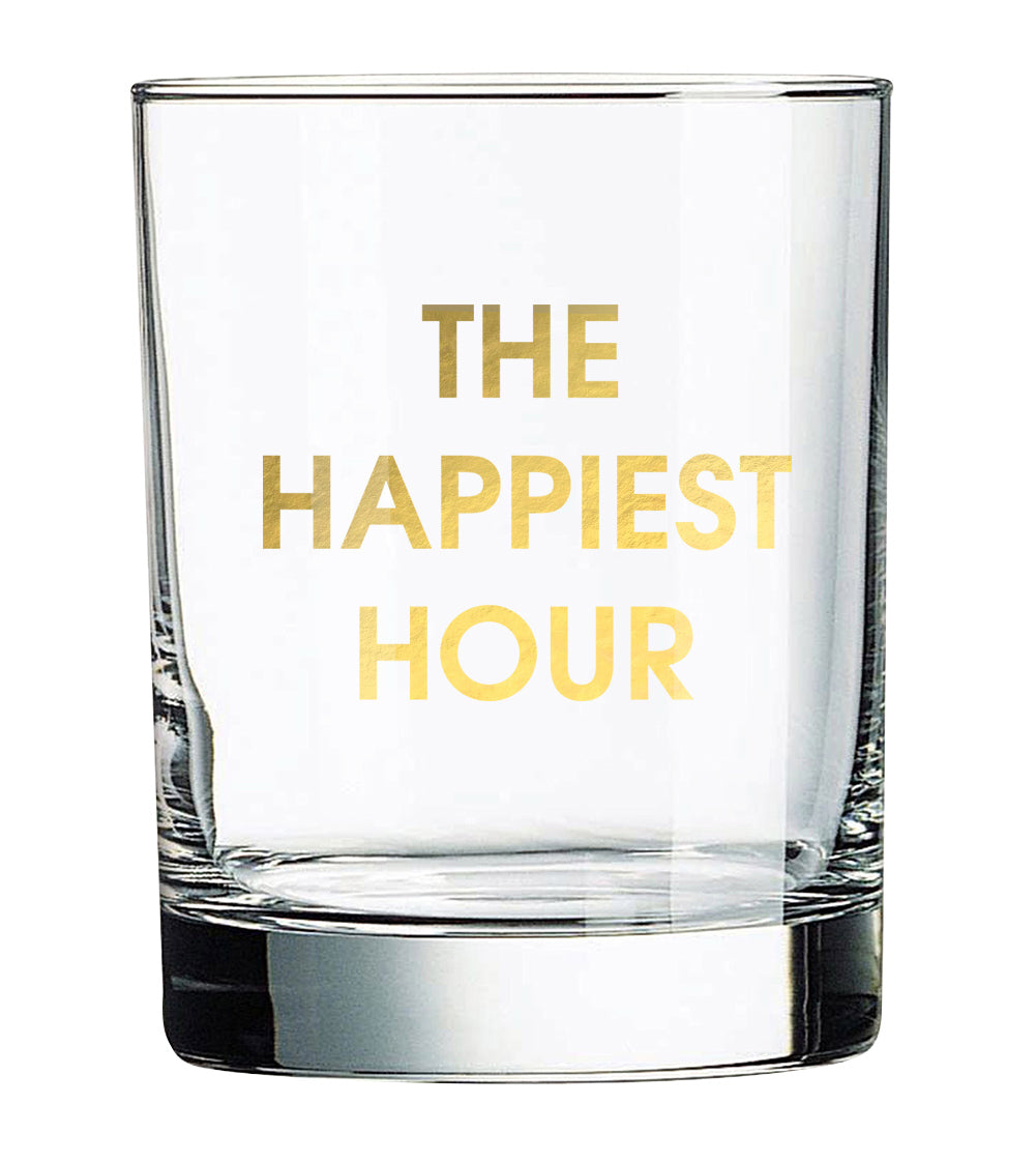 The Happiest Hour Rocks Glass (Slightly Imperfect)