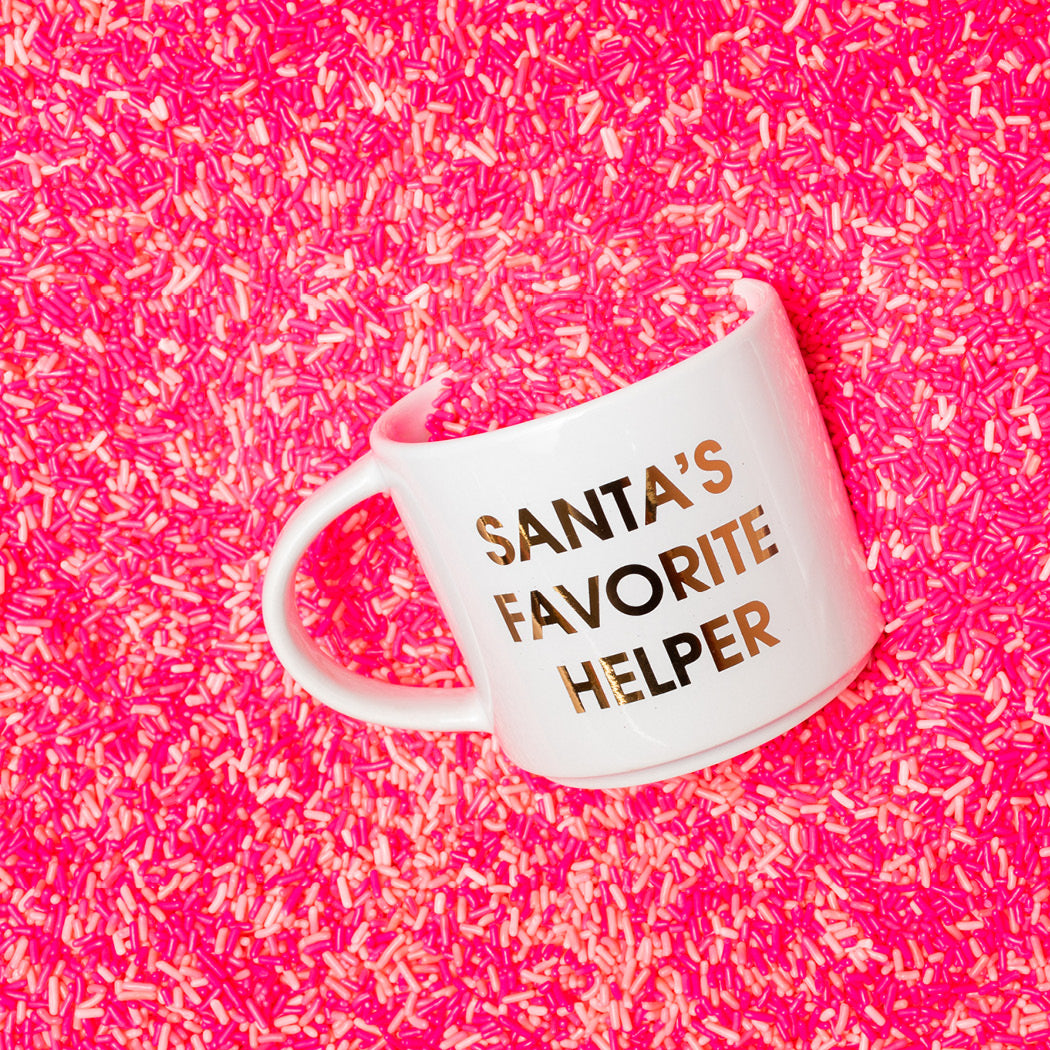 Santa's Favorite Helper Holiday Coffee Mug by Chez Gagne