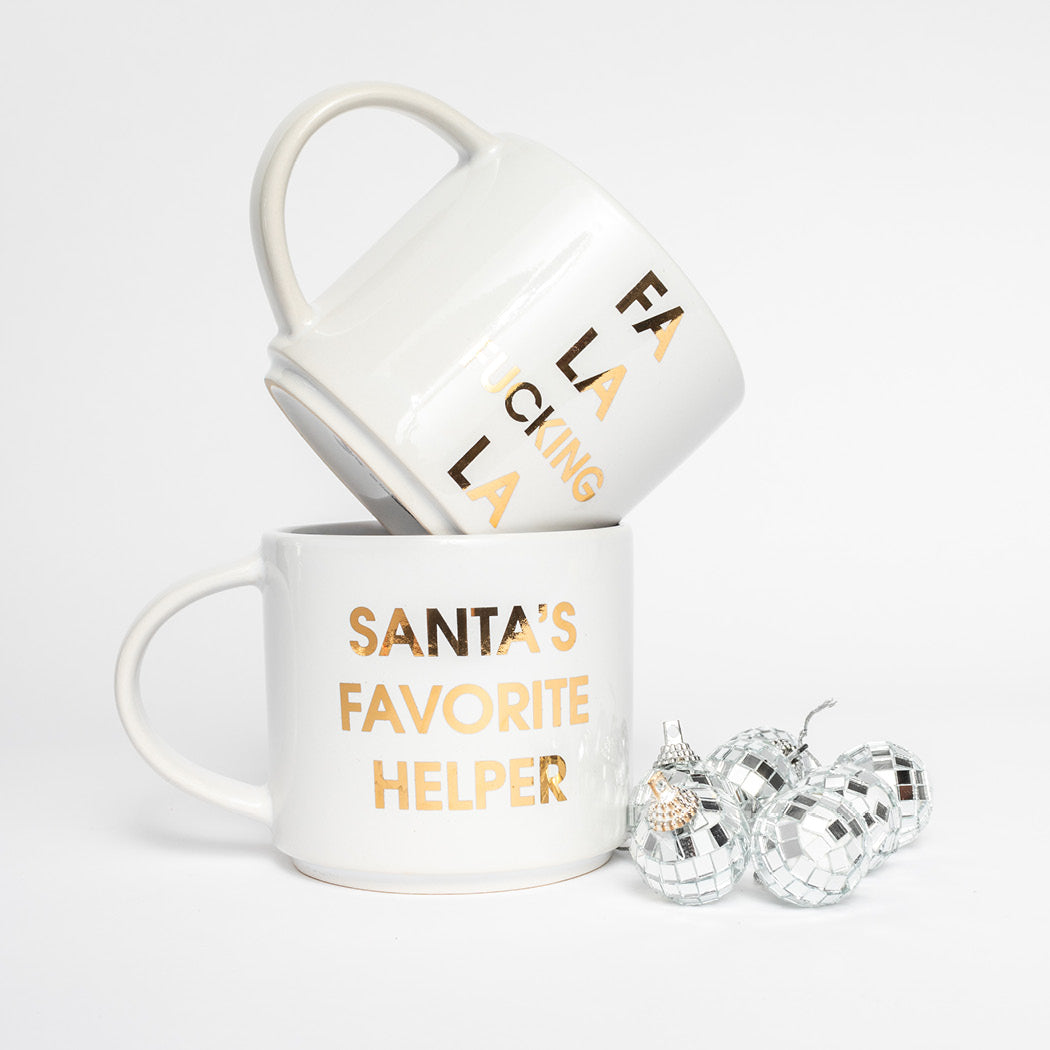 Santa's Favorite Helper Holiday Coffee Mug by Chez Gagne