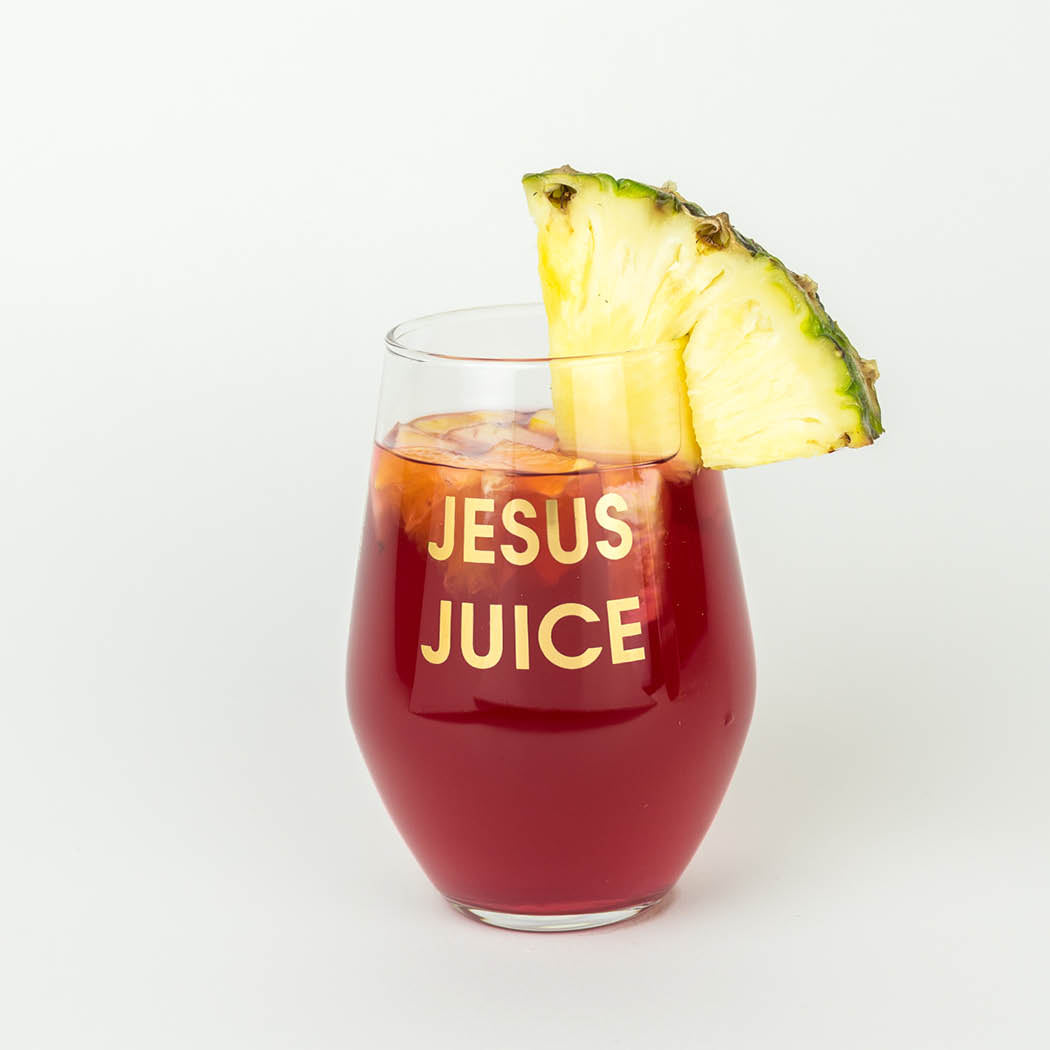 Jesus Juice 19 ounce Wine Glass
