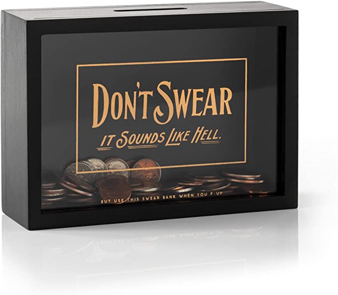Don't Swear Swear Bank. Swear Jar. Swear Bank Novelty Gift. Swear Jar Funny Gift