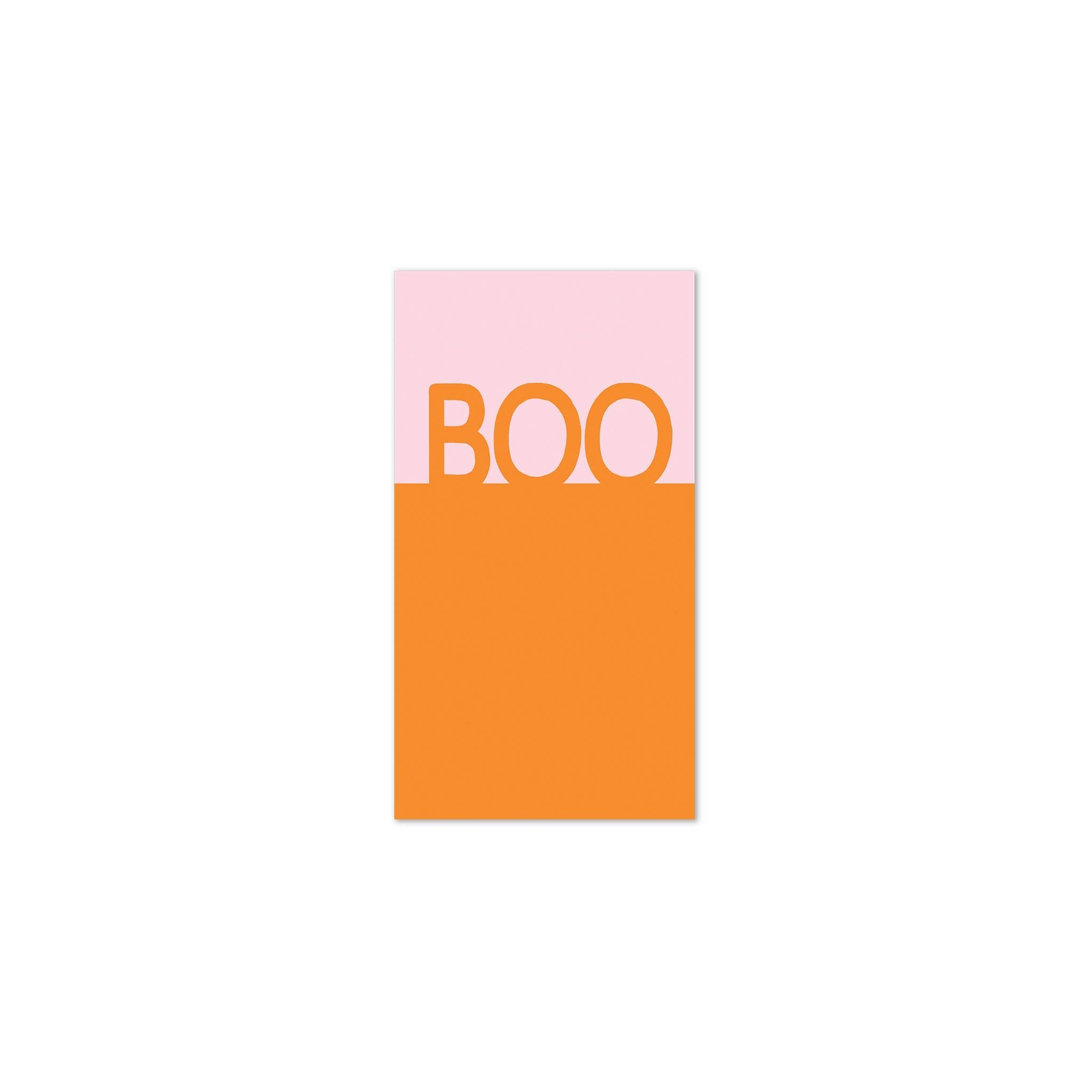Happy Haunting Boo Paper Napkins by My Mind’s Eye. Halloween napkins. "BOO" napkins. Pink halloween napkins. Pastel pink halloween decor. Paper napkins for halloween party. Girly halloween decor.