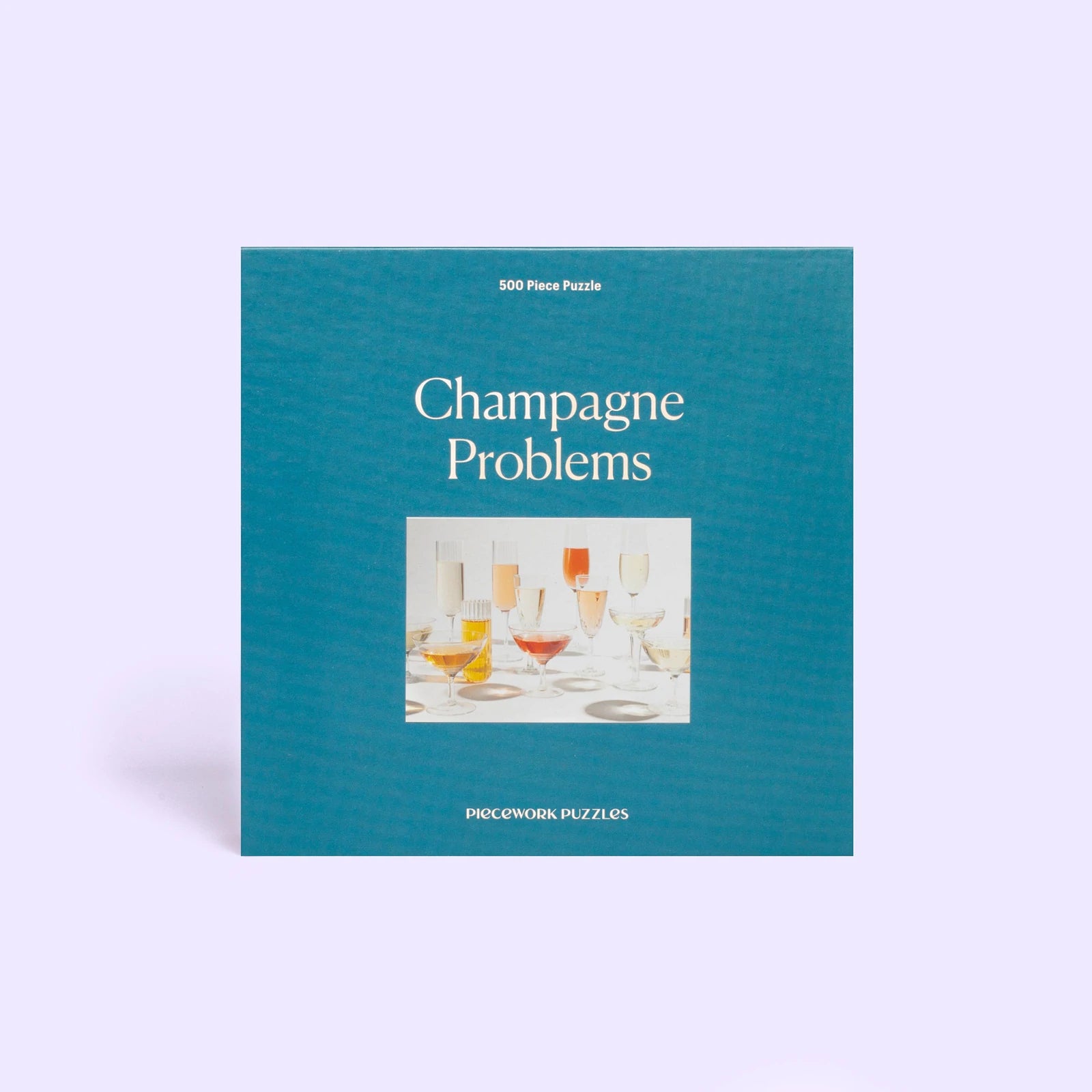 Champagne Problems 500 Piece Puzzle by Piecework Puzzles. Girly Puzzle. Boozy Puzzle. Champagne Puzzle