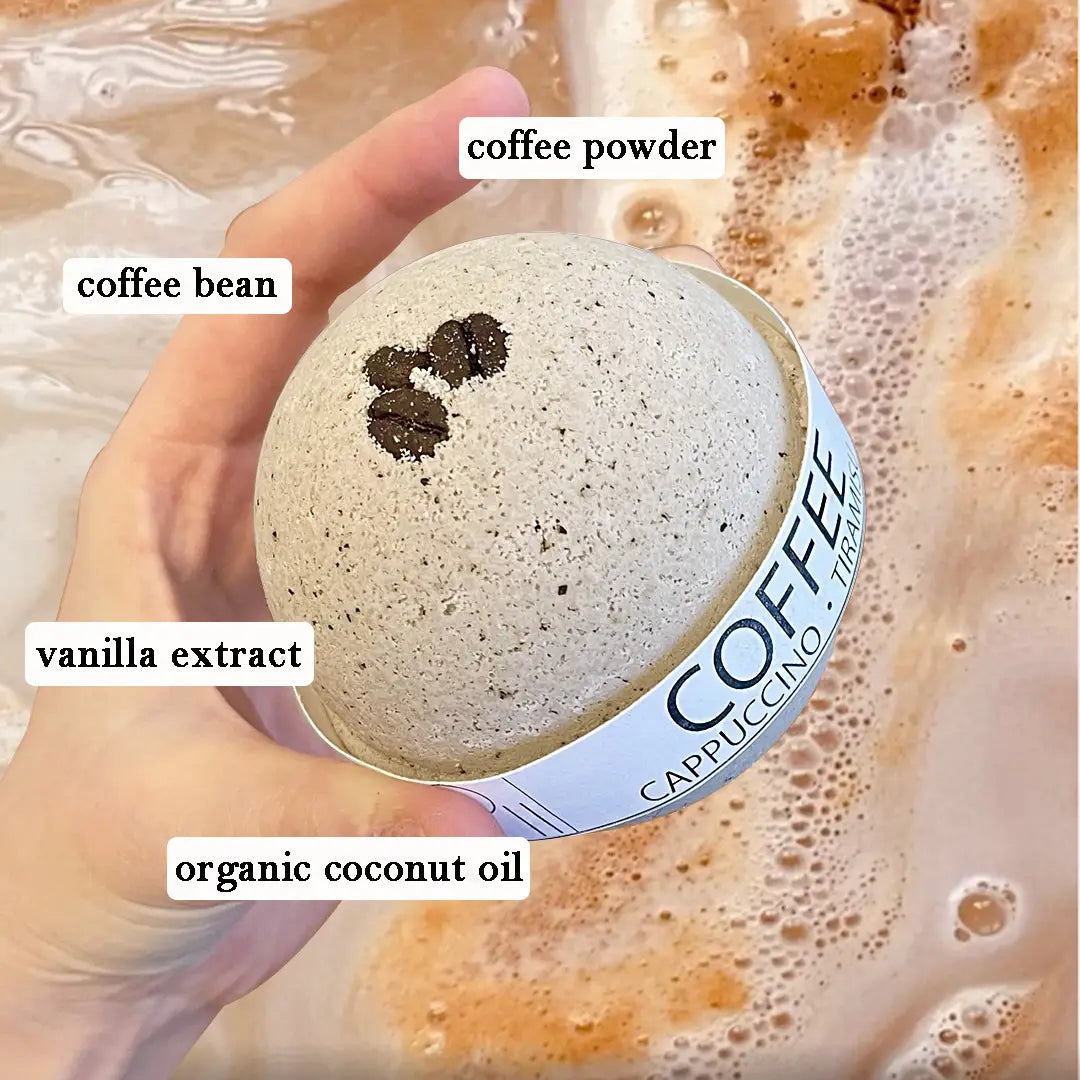 Cappuccino And Tiramisu Bath Bomb by Pure Drop