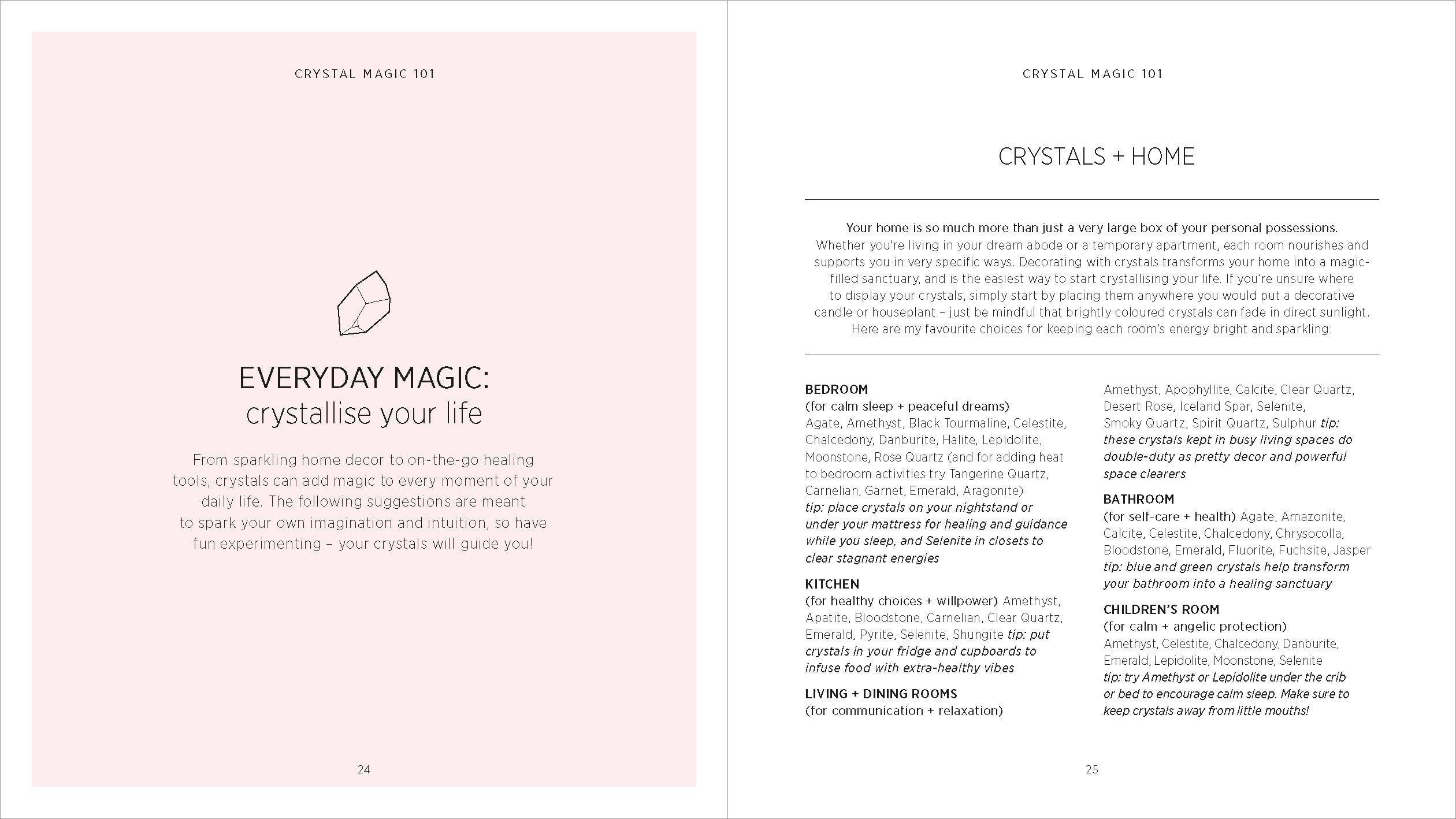 Crystals: The Modern Guide to Crystal Healing Book by Yulia Van Doren. What to do with Crystals. Crystal Guide for Beginners.