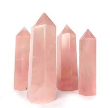 Rose Quartz Polished Tower. Tower for unconditional love. Crystal for self-love.