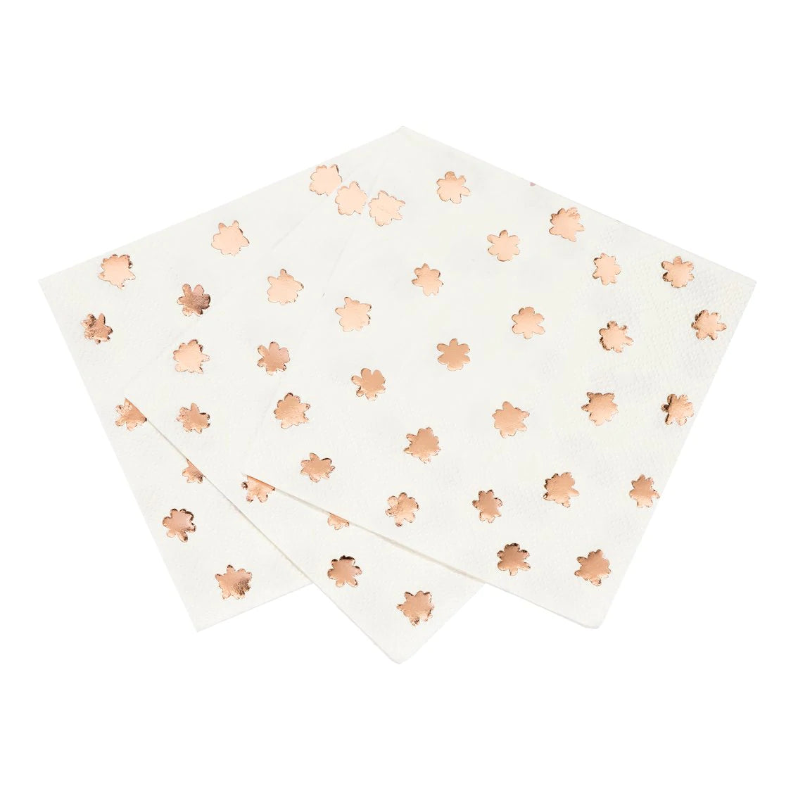 Party Porcelain Rose Gold Napkin by Talking Tables. Pretty rose gold themed party napkins