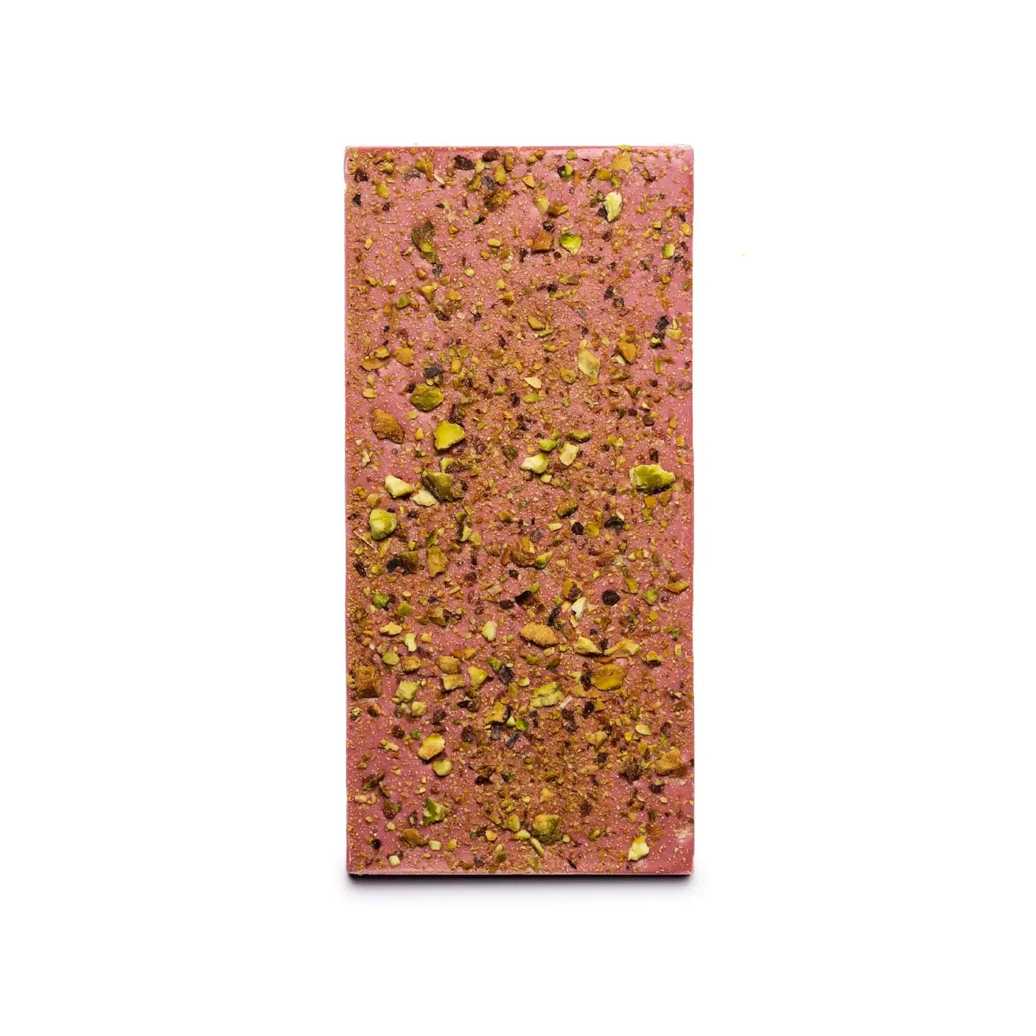 Raspberry Oat Milk White Chocolate with Pistachios by Ritual Chocolate. Valentines Day Chocolate. Gourmet valentines chocolate bar. Chocolate for valentines day. vegan chocolate. vegan gourmet chocolate. raspberry chocolate bar. oat milk chocolate bar. valentines gift.